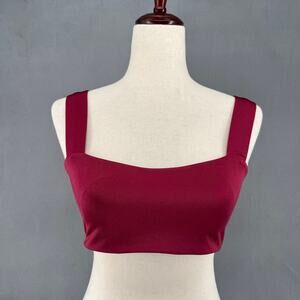 Staple Swim Bikini Top Womens 8 (4 US) Maroon Red Fayt the Label Australia Beach